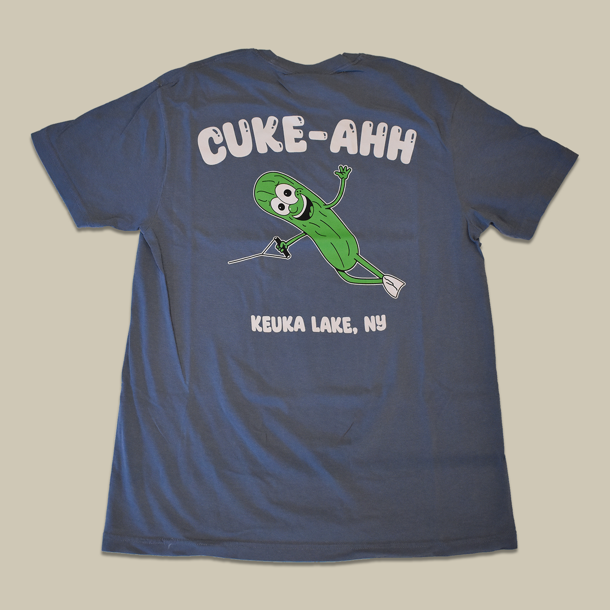 Blue Cuke-Ahh Skier T-Shirt