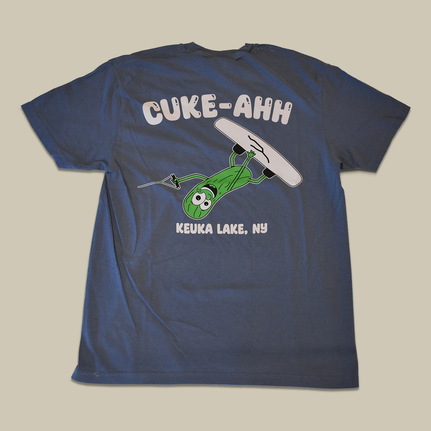 Blue Cuke-Ahh Wakeboarder T-Shirt