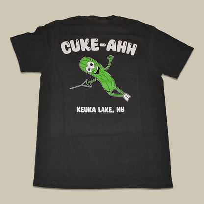 Gray Cuke-Ahh Skier T-Shirt