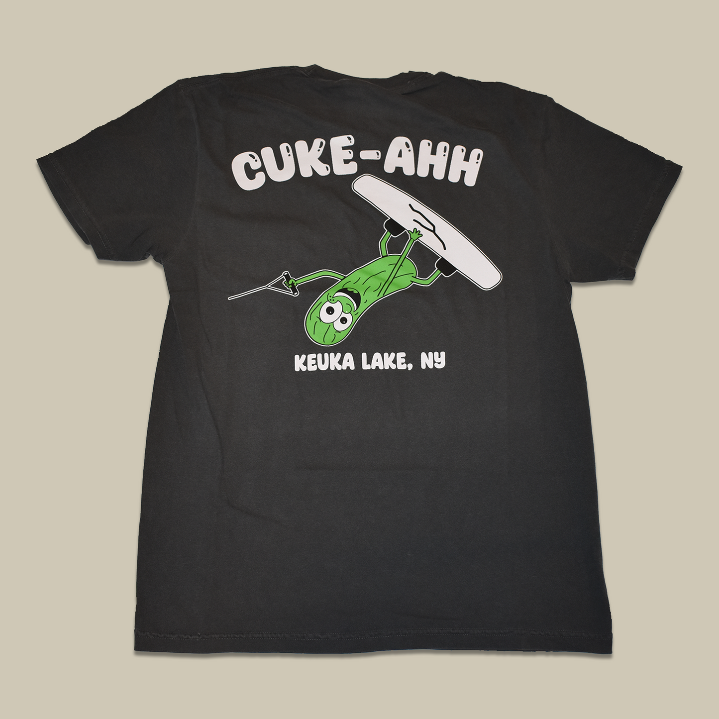 Gray Cuke-Ahh Wakeboarding T-Shirt